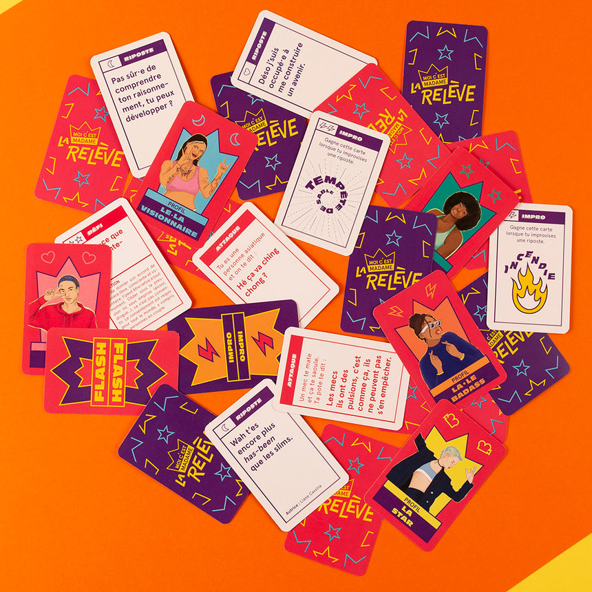 Cartes du jeu La Relève.