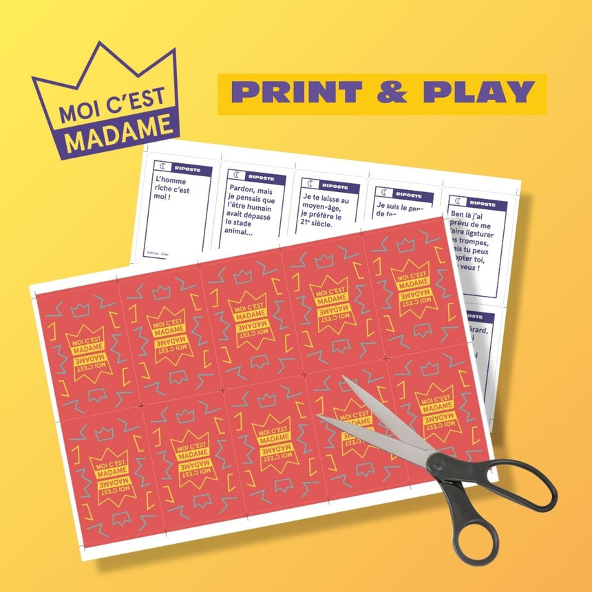 Print & Play Moi c'est Madame - Nouvelle édition